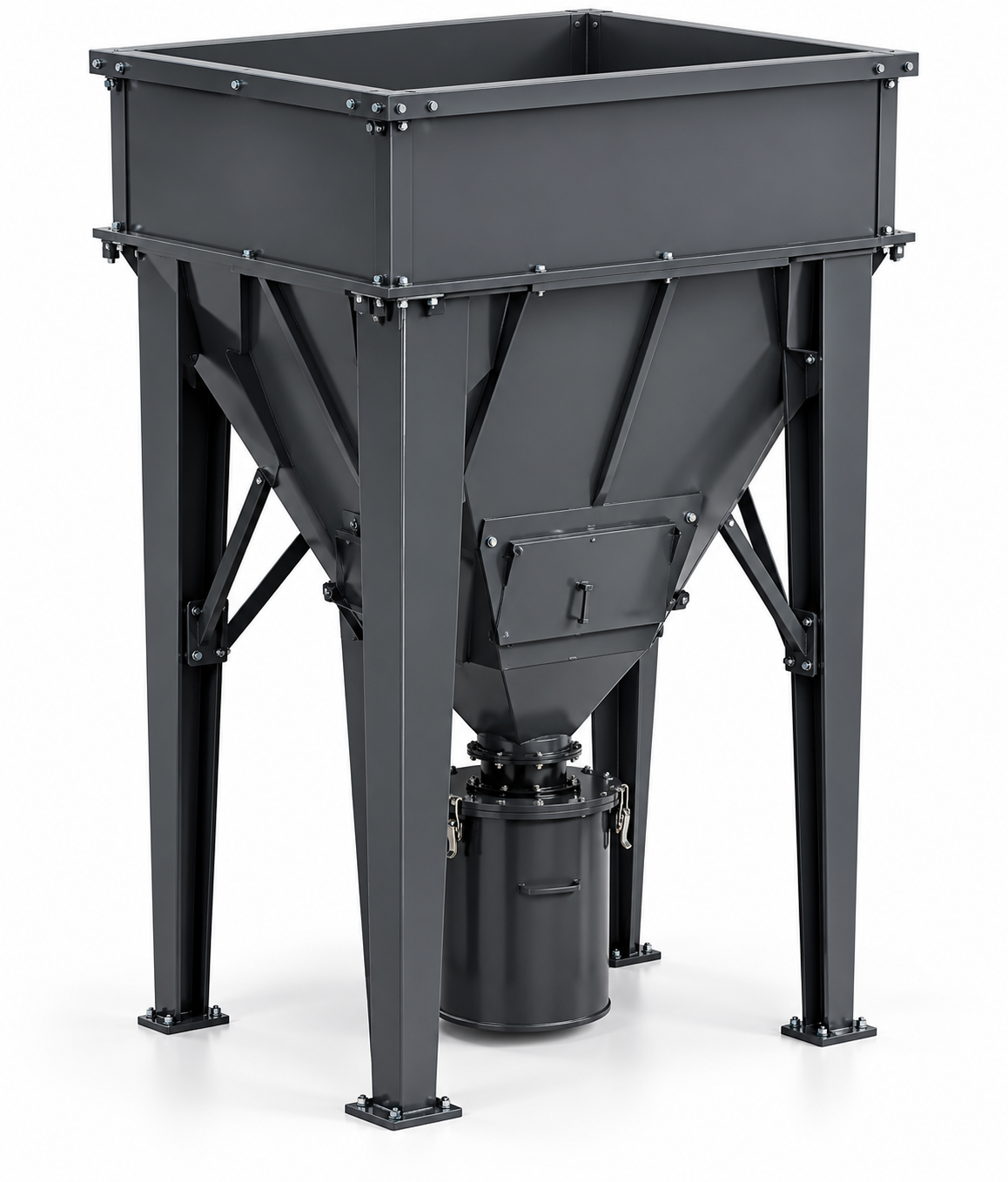 Hopper with Collection Drum